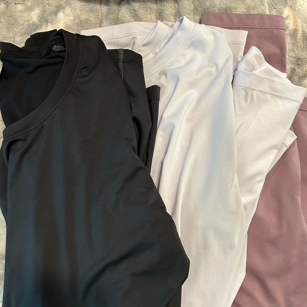 Women's Long Sleeve Rash Guards - lot of 3